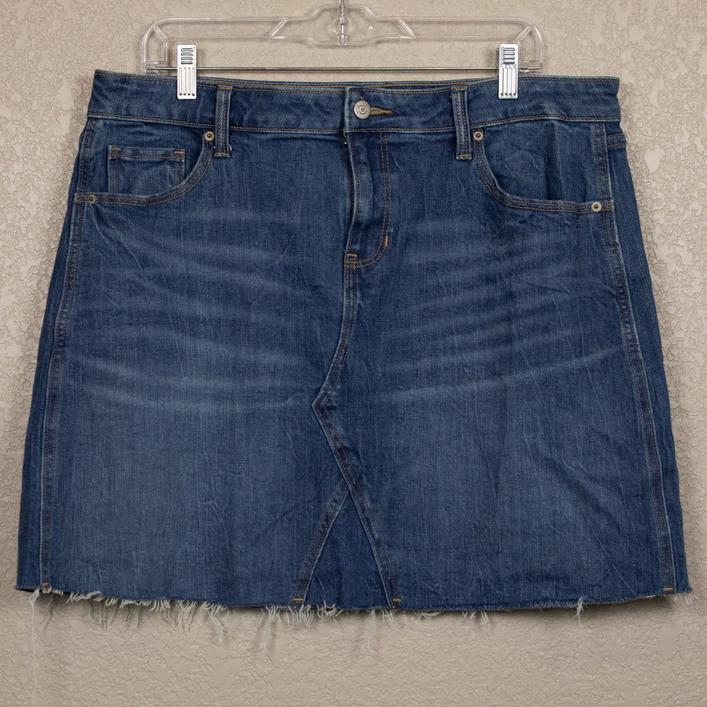 Old Navy denim mini skirt-14